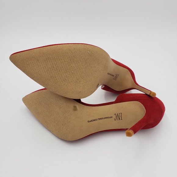 INC Kenjay D'orsay stilleto heels red size 6.5M - Picture 9 of 11